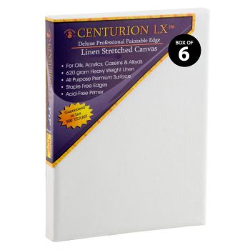 Centurion LX Acrylic Primed Linen Canvas 3/4" Deep (Box of 6)