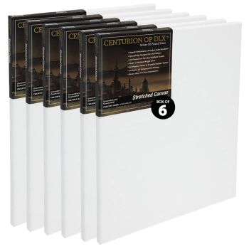 16X20" Oil Primed Linen Stretched Canvas 67/100" Deep (Box of 6)