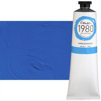 Gamblin 1980 Oil Colors - Cerulean Blue, 150ml Tube
