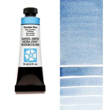 Daniel Smith Extra Fine Watercolors - Cerulean Blue, 15 ml Tube