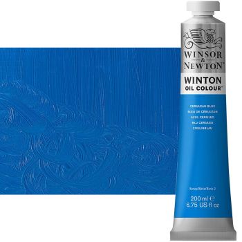 Winton Oil Color 200ml Tube - Cerulean Blue