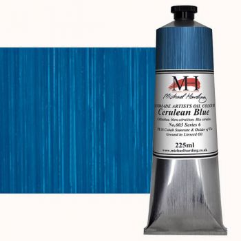 Michael Harding Handmade Artists Oil Color 225ml - Cerulean Blue