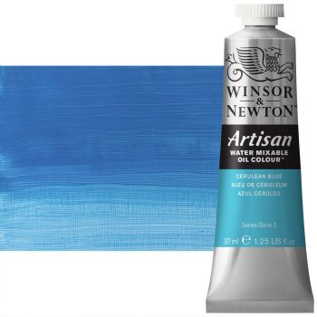Winsor & Newton Artisan Water Mixable Oil Color - Cerulean Blue, 37ml Tube