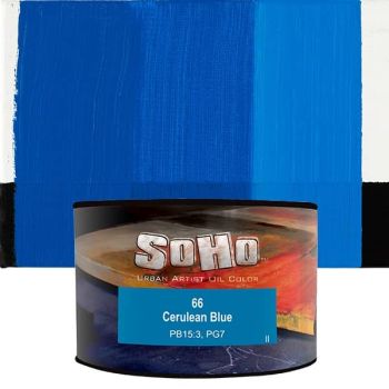 SoHo Artist Oil Color Cerulean Blue 430ml Can