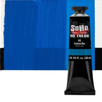SoHo Artist Oil Color Cerulean Blue 50ml Tube