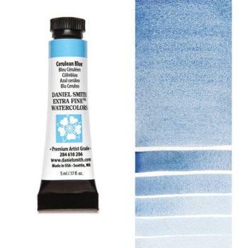 Daniel Smith Extra Fine Watercolors - Cerulean Blue, 5 ml Tube