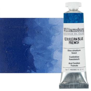 Williamsburg Handmade Oil Paint - Cerulean Blue French, 37ml Tube