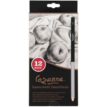 Cezanne Black Colored Pencil Set of 12