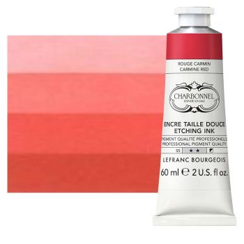 Charbonnel Etching Ink - Carmine Red, 60ml Tube