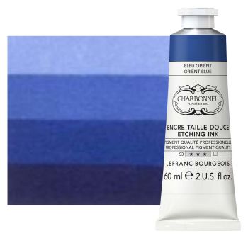 Charbonnel Etching Ink - Orient Blue, 60ml Tube