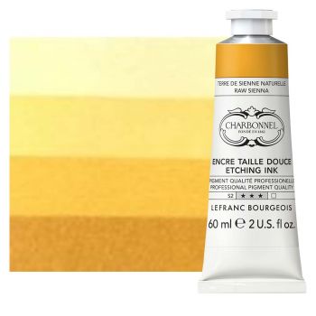 Charbonnel Etching Ink - Raw Sienna, 60ml Tube