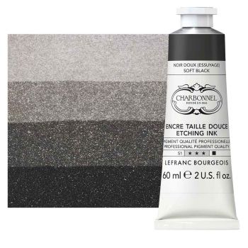 Charbonnel Etching Ink - Soft Black, 60ml Tube
