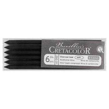 Cretacolor Charcoal Lead 1 Soft Set of 6