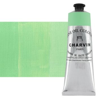 Charvin Fine Oil Paint, Chartreuse Green Deep - 150ml