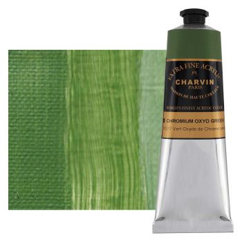 Charvin Extra Fine Artists Acrylic Chromium Oxyde Green 150ml