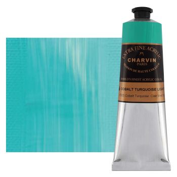 Charvin Extra Fine Artists Acrylic Cobalt Turquoise Light 150ml