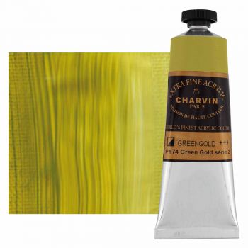 Charvin Extra Fine Artists Acrylic Green Gold 150ml