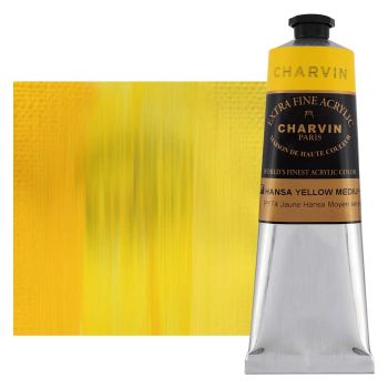 Charvin Extra Fine Artists Acrylic Hansa Yellow Medium 150ml