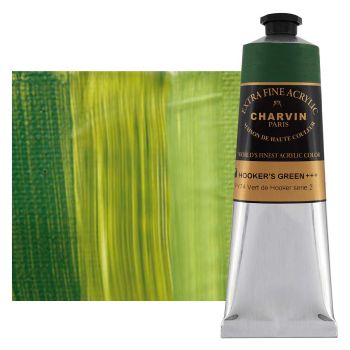 Charvin Extra Fine Artists Acrylic Hooker's Green 150ml