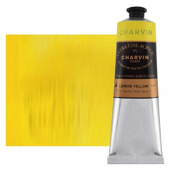 Charvin Extra Fine Artists Acrylic Lemon Yellow 150ml