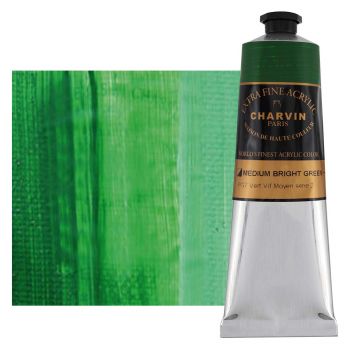 Charvin Extra Fine Artists Acrylic Medium Bright Green 150ml
