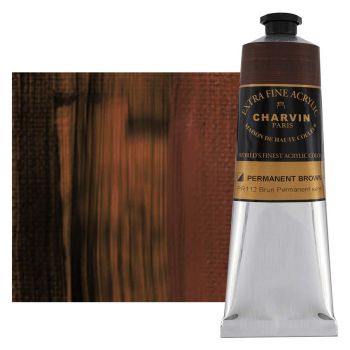 Charvin Extra Fine Artists Acrylic Permanent Brown 150ml