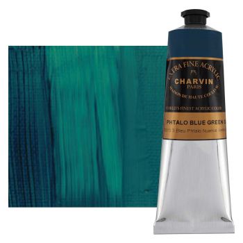 Charvin Extra Fine Artists Acrylic Phthalo Blue (Green Shade) 150ml
