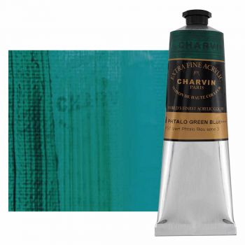 Charvin Extra Fine Artists Acrylic Phthalo Green Blue 150ml