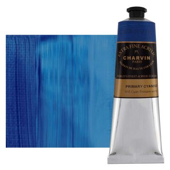 Charvin Extra Fine Artists Acrylic Primary Cyan 150ml