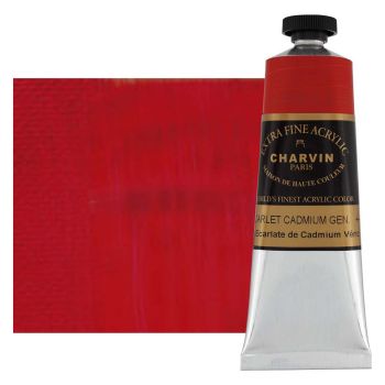 Charvin Extra Fine Artists Acrylic Cadmium Scarlet 150ml