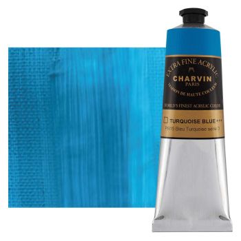 Charvin Extra Fine Artists Acrylic Turquoise Blue 150ml