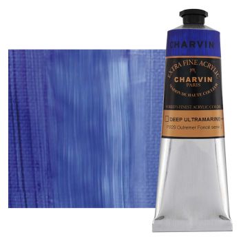 Charvin Extra Fine Artists Acrylic Ultramarine Blue Deep 150ml