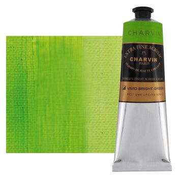 Charvin Extra Fine Artists Acrylic Vivid Bright Green 150ml