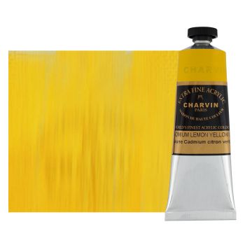 Charvin Extra Fine Artists Acrylic Cadmium Lemon Yellow Genuine 60ml