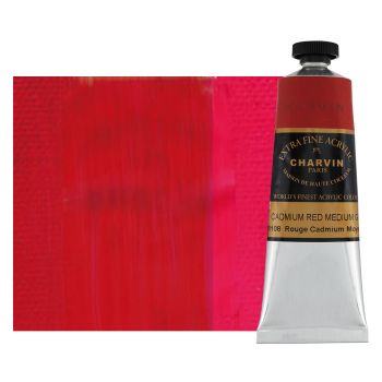 Charvin Extra Fine Artists Acrylic Cadmium Red Medium Genuine 60ml