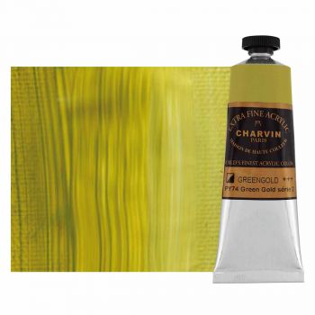 Charvin Extra Fine Artists Acrylic Green Gold 60ml