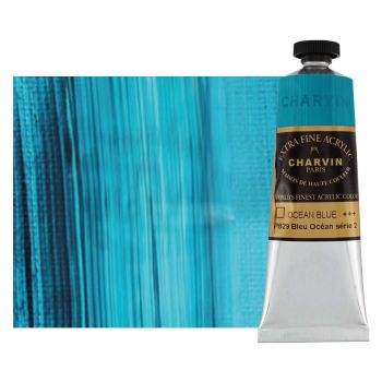 Charvin Extra-Fine Artists Acrylic - Ocean Blue, 60ml