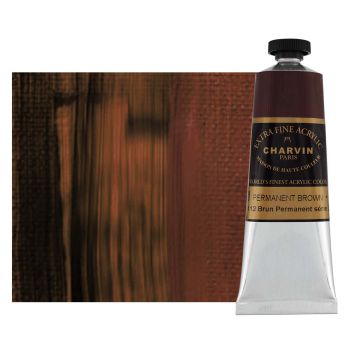 Charvin Extra Fine Artists Acrylic Permanent Brown 60ml