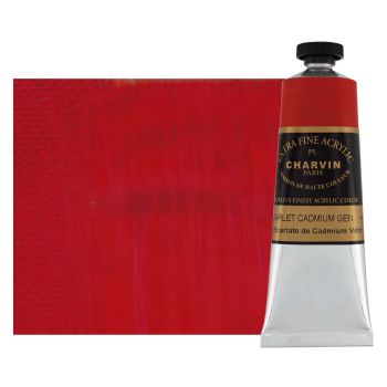 Charvin Extra Fine Artists Acrylic Cadmium Scarlet 60ml