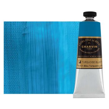 Charvin Extra Fine Artists Acrylic Turquoise Blue 60ml