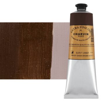 Burnt Umber 150 ml - Charvin Professional Oil Paint Extra Fine