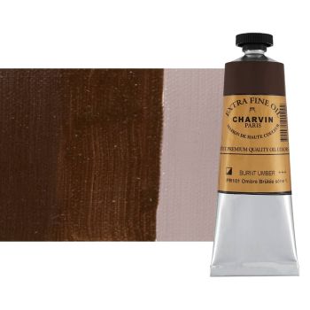 Burnt Umber 60 ml - Charvin Professional Oil Paint Extra Fine