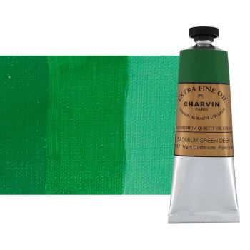 Cadmium Green Deep 60 ml - Charvin Professional Oil Paint Extra Fine 