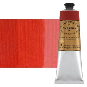 Cadmium Red Medium 150 ml - Charvin Professional Oil Paint Extra Fine