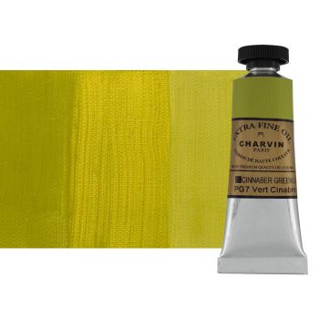 Cinnabar Green Light Charvin Professional Oil Paint Extra Fine 20 ml 