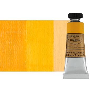 French Yellow Deep 20 ml - Charvin Professional Oil Paint Extra Fine