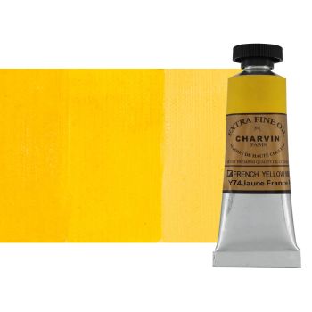 French Yellow Medium 20 ml - Charvin Professional Oil Paint Extra Fine