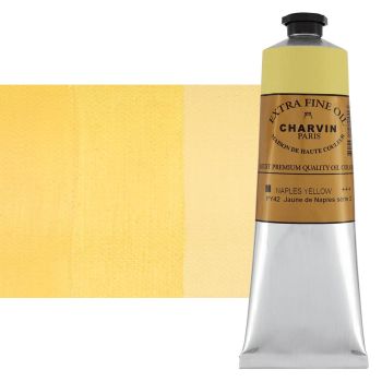 Naples Yellow 150 ml - Charvin Professional Oil Paint Extra Fine 