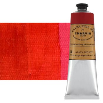 Napthol Red Deep 150 ml - Charvin Professional Oil Paint Extra Fine