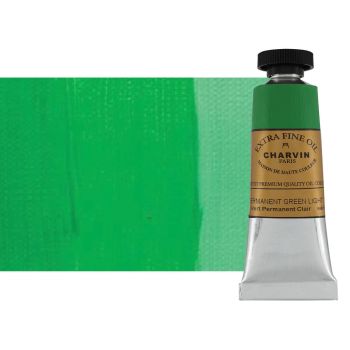 Permanent Green Light 20 ml - Charvin Professional Oil Paint Extra Fine